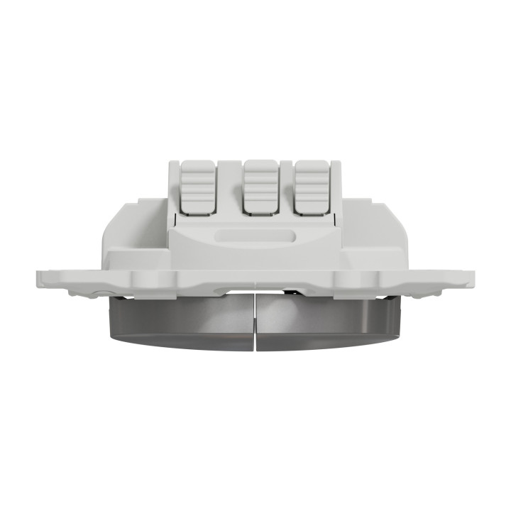 Schneider - Odace - Double Poussoir - aluminium - 10A - 250V - Réf : S530216