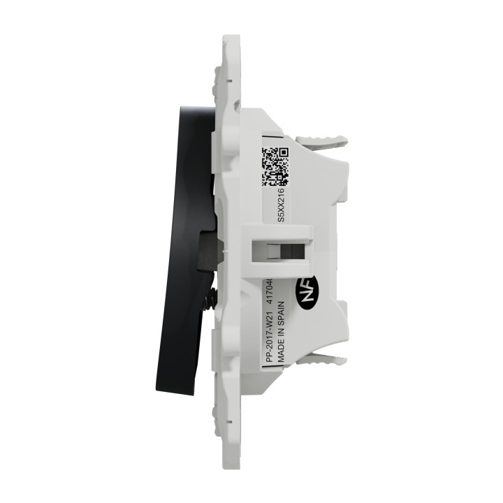 Schneider - Odace - Double Poussoir - anthracite - 10A - 250V - Réf : S540216
