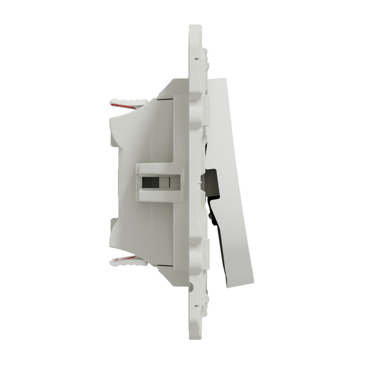 Schneider - Odace - Interrupteur double va et vient - Blanc - 10A - 250V - Bornes auto - Réf : S520214