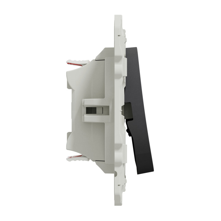 Schneider - Odace - Interrupteur double va et vient - Anthracite - 10A - 250V - Bornes auto - Réf : S540214