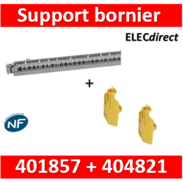 Legrand - Support de borniers et fixation - vide - 50 trous - pour coffret XL³ 125 - Réf : 404821+401857