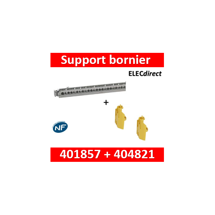 Legrand - Support de borniers et fixation - vide - 50 trous - pour coffret XL³ 125 - Réf : 404821+401857