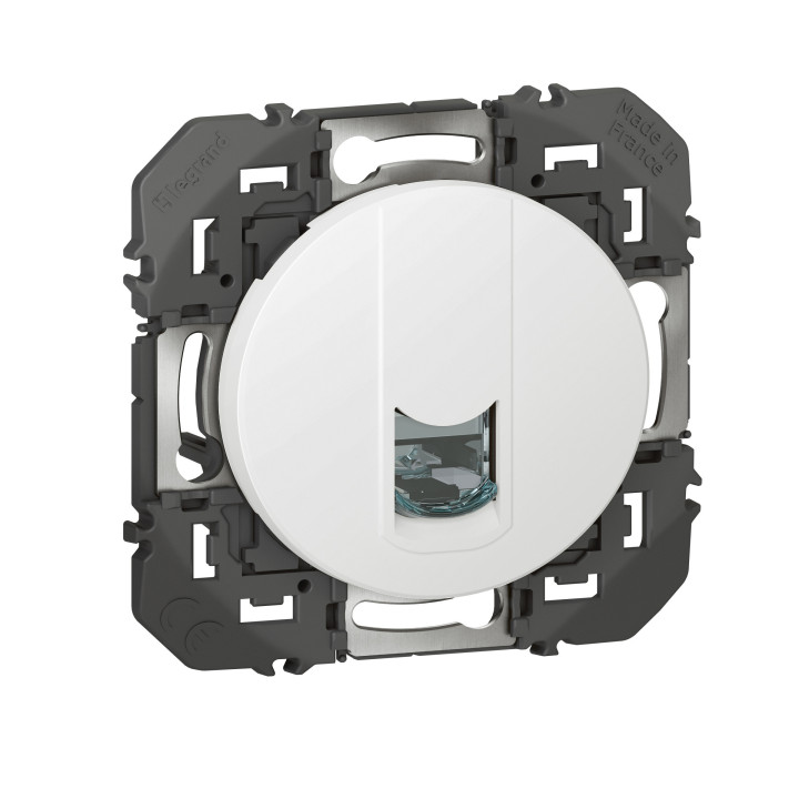 Legrand - Prise blindée RJ45 catégorie6 STP Dooxie - Finition Blanc - Réf : 600375