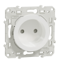 Schneider - Odace - Prise de courant  - connexion à VIS - Blanc - 2P - 16A - 250V - Réf : S520033
