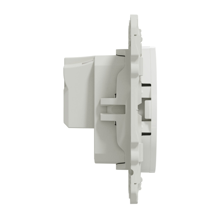 Schneider - Odace - Prise de courant  - connexion à VIS - Blanc - 2P - 16A - 250V - Réf : S520033