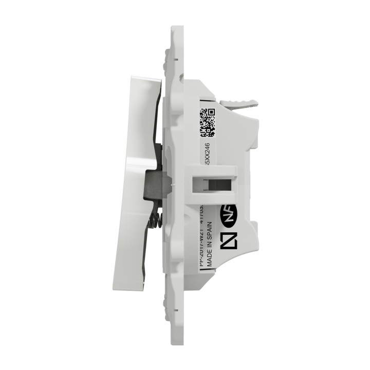 Schneider - Odace - Poussoir avec symbole carillon - Blanc - Réf : S520246