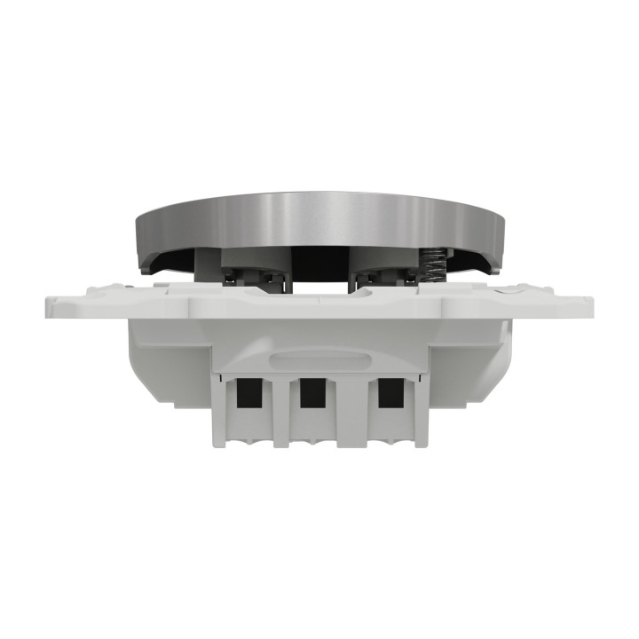Schneider - Odace - Poussoir avec symbole carillon - Aluminium - Réf : S530246