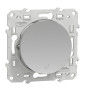 Schneider - Odace - Poussoir avec symbole carillon - Aluminium - Réf : S530246