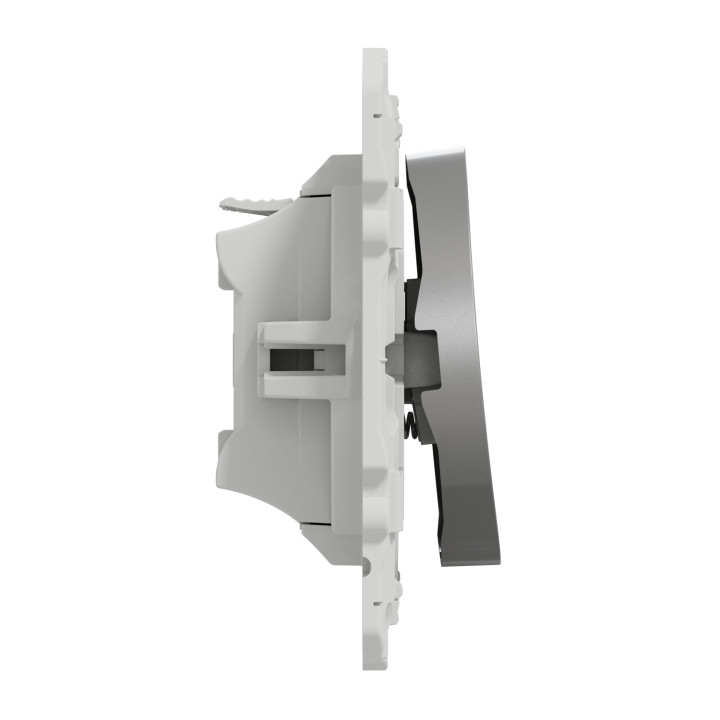 Schneider - Odace - Poussoir avec symbole carillon - Aluminium - Réf : S530246