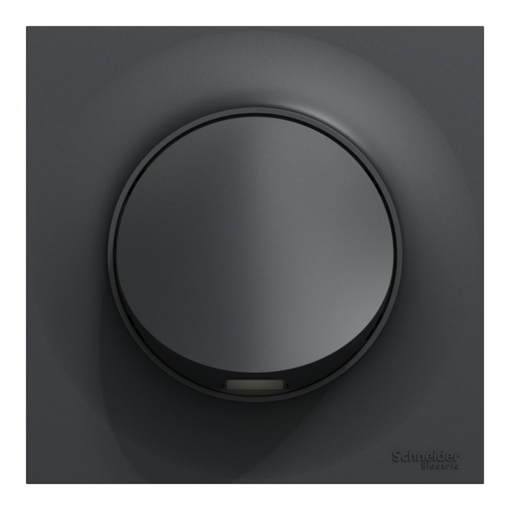 Schneider Odace - Sortie de câble Complète - Fixation VIS - Anthracite - Réf : S540662 + S540702