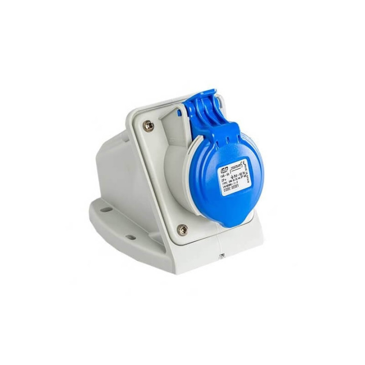 Digital - Prise de courant Européenne - 2P+T - 32A - 220V - IP44 - Réf : 51204 (02324)