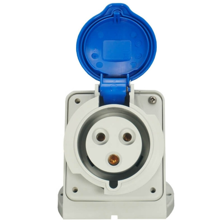 Digital - Prise de courant Européenne - 2P+T - 32A - 220V - IP44 - Réf : 51204 (02324)