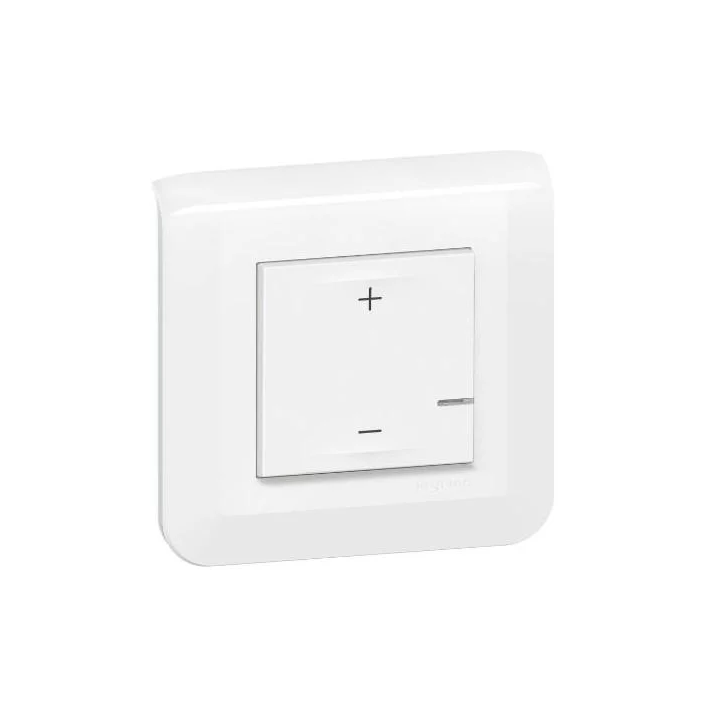 Legrand - Mosaic - Interrupteur variateur universel 2 fils sans neutre - Complet - Blanc - Réf : 078407A+277802L+080251