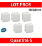 Legrand - Boîte de dérivation étanche IP55 - 65x65x40 - 092005x5