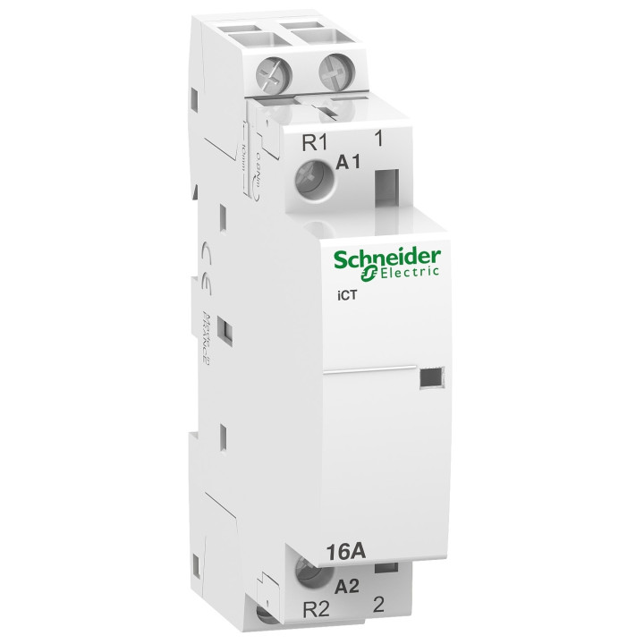 Schneider - Acti9 - Contacteur iCT - 16A - 1NO + 1NF - 230/240V - 50Hz - Réf : A9C22715