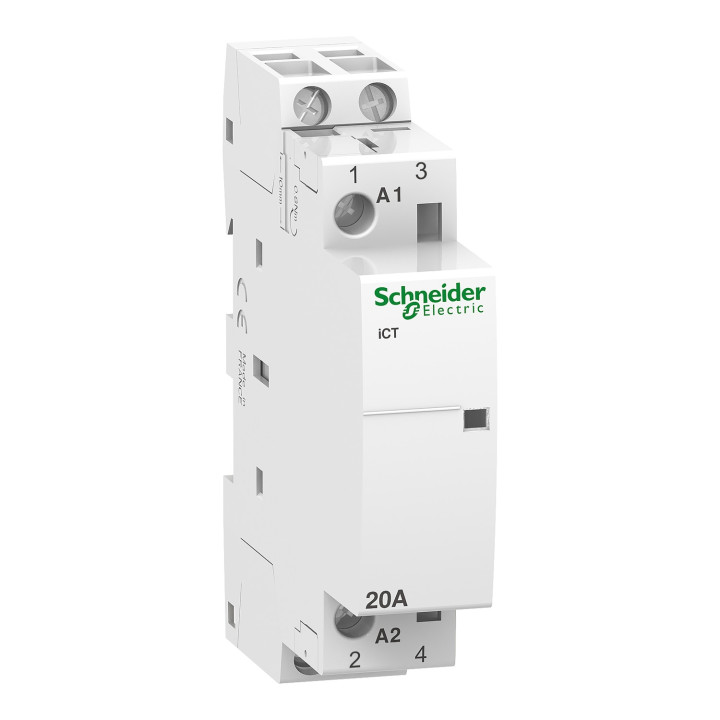 Schneider - Acti9 - Contacteur iCT - 20A - 2NO - 230/240V - 50Hz - Réf : A9C22722