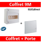 Legrand - Coffret cache-bornes 8/9 Modules + porte opaque - 001308+001328