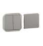 Legrand - Plexo - Transformeur réversible - 5 fonctions - étanche - IP55/IK08 - Gris - Réf : 069506L