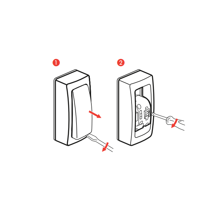 Legrand Oteo - Va-et-vient - 10A - 250V - Appareillage saillie complet version étroite - 086084
