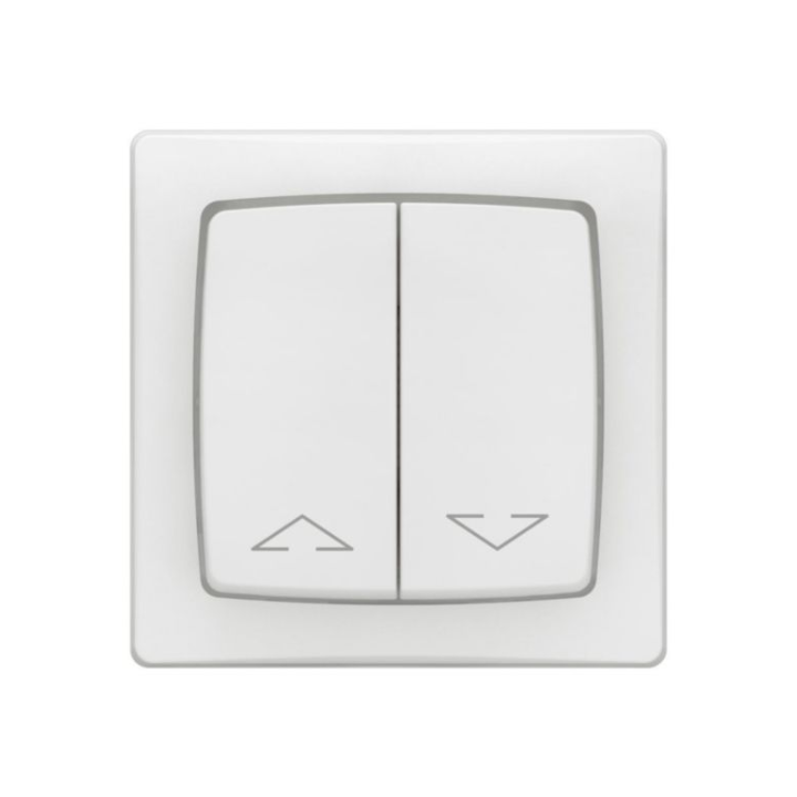 Legrand - Interrupteur double pour volets roulants - saillie - complet - bornes auto - Réf : 086013L