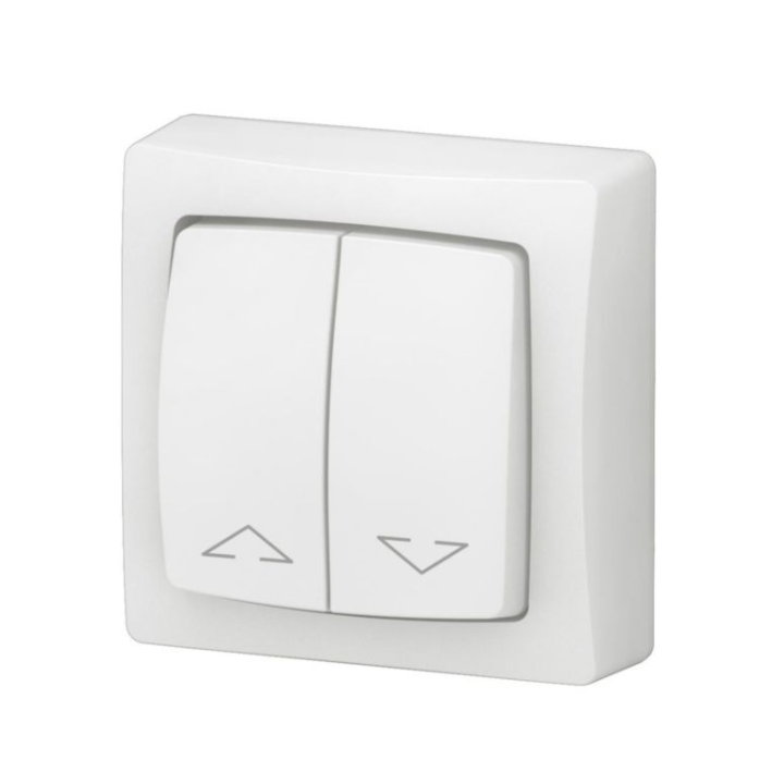 Legrand - Interrupteur double pour volets roulants - saillie - complet - bornes auto - Réf : 086013L
