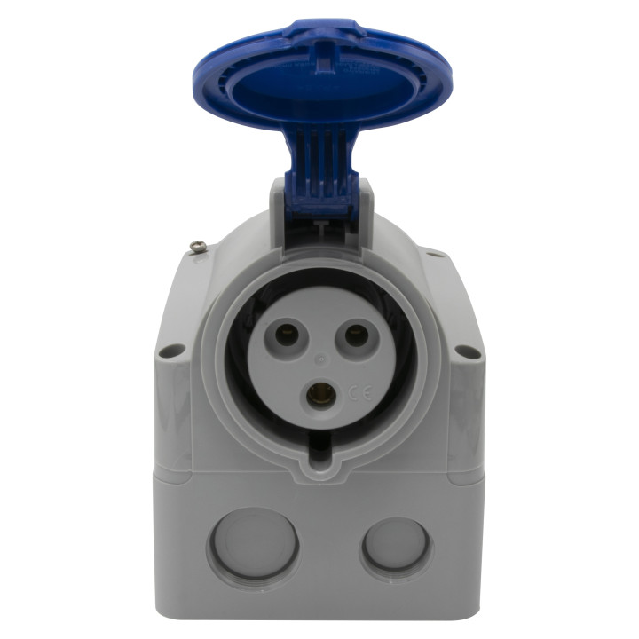 Legrand - Prise saillie P17 - 32A - IP44 - 200/250V - 2P+T - Réf : 555254