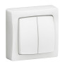 Legrand - Transformeur double 5 en 1 - interrupteur - va et vient ou poussoir double - Saillie - Complet - Réf : 086020L