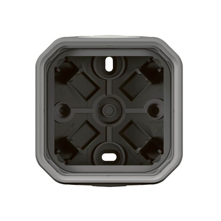 Legrand - Plexo - Boîtier à embouts Plexo composable - 1 poste - gris - Réf : 069651L