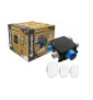 Atlantic - Kit VMC Autocosy iH Flex - Simple flux intelligente 4 sanitaires + 3 bouches Line plates - 330m³/h - Réf : 412290