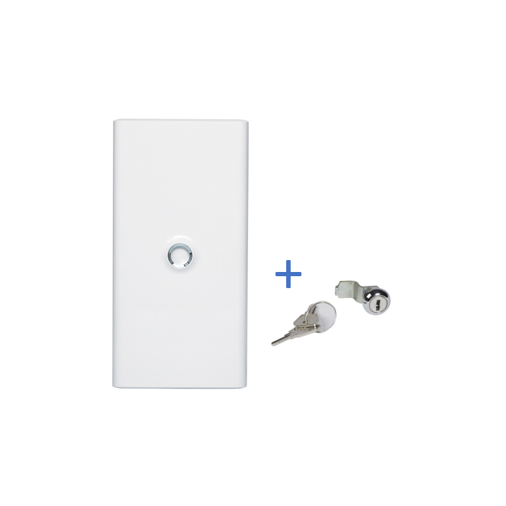 Legrand - Porte Blanche pour tableau DRIVIA - 39 Modules 3 Rangées + serrure - 401333+401391