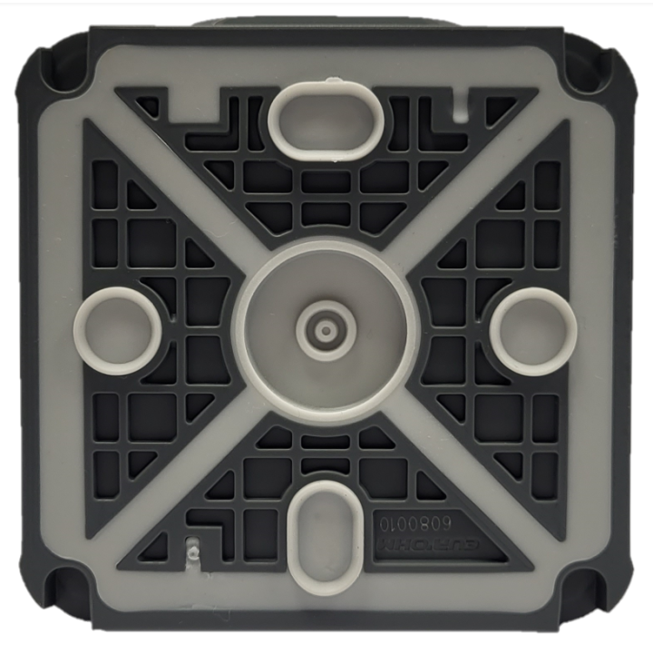 Eur'Ohm - OXXO - Prise de courant 2P+T - Saillie - IP55 - IK08 - Connexion automatique - Anthracite - Réf : 60840