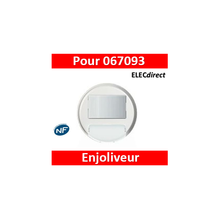 Legrand Céliane - Enjoliveur Blanc - interrupteur automatique de balisage - 068051