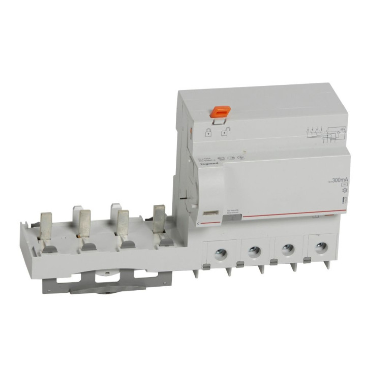 Legrand - Bloc diff adapt DX³ - à vis - 4P - 400 V~ - 125 A - type AC - 300 mA - 410628
