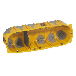 Legrand Batibox - Boîte d'encastrement 3 postes BBC - Prof. 50 - 080033