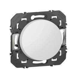 Legrand - Poussoir simple Dooxie - 6A - 250V~ - Finition Blanc - Réf : 600004