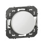 Legrand - Poussoir simple Dooxie - 6A - 250V~ - Finition Blanc - Réf : 600004
