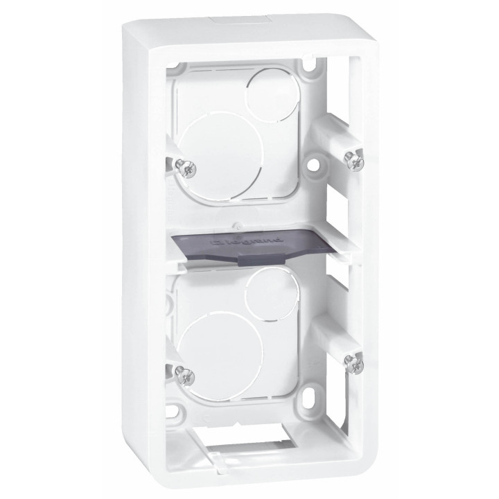 Legrand Mosaic -  Kit Cadre saillie 2 postes - 3x2 modules - vertical - 277822L+080282+080252