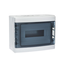 Digital Electric - Coffret électrique étanche - 1 rangée - 12 modules - IP65/IK08 - 07118