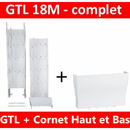 Legrand - Kit GTL 18M - Avec 2 couvercles complet - 65 x 355 mm + 1 cornet - 030067+030071