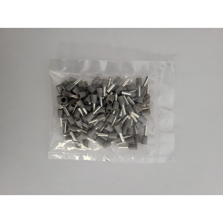Embout de câblage Gris 2.5mm2 x100 - 41052