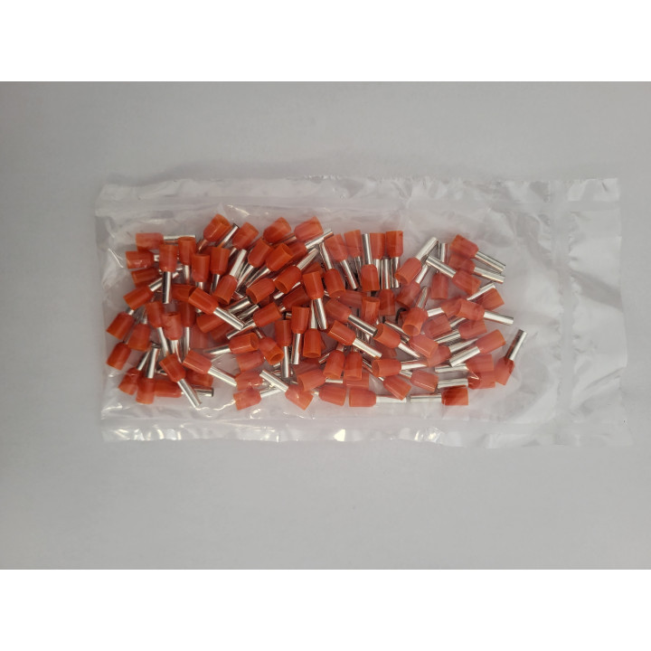Embout de câblage Orange 4mm2 x100 - 41053