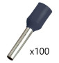 Embout de câblage Noir 1.5mm2 x100 - 41051