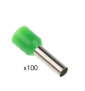 Embout de câblage Vert 6mm2 x100 - 41054