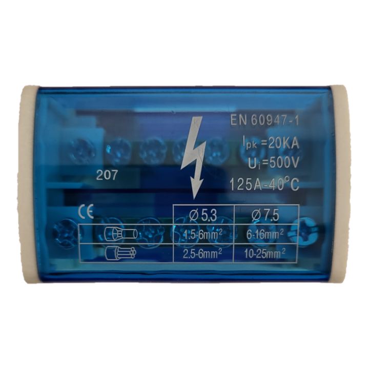 Digital Electric - Répartiteur 125A 2x6 départs - Mono 230V - Réf : 41512