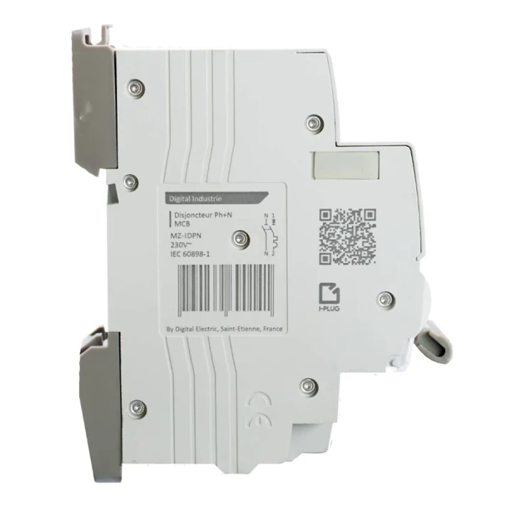Digital Electric - Disjoncteur 20A Ph/N - Courbe C - 4,5 kA - Embrochable - Réf : 01320