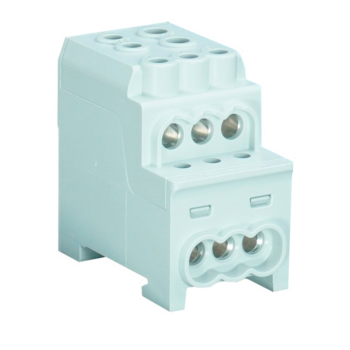 Digital Electric - Bornier de répartition PHASE - 100A - 2x25 + 6x16mm² - Réf : 41564