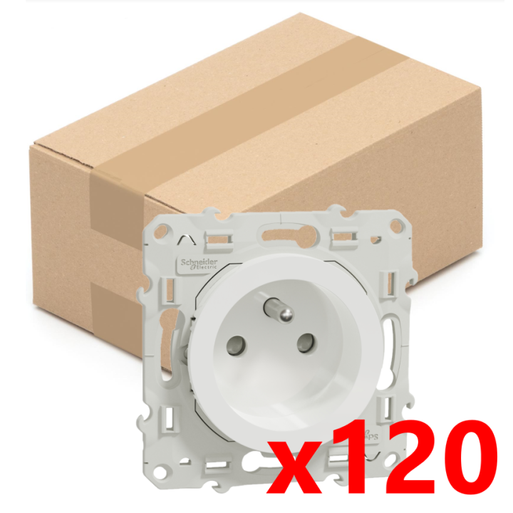 Schneider Odace - LOT - Prise de courant - 2P+T 16A - 250V - Réf : S520059x120