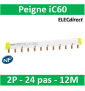 Schneider - Acti9 iC60, peigne à dents, 2 pôles, 100A, 12 modules - A9XPH212