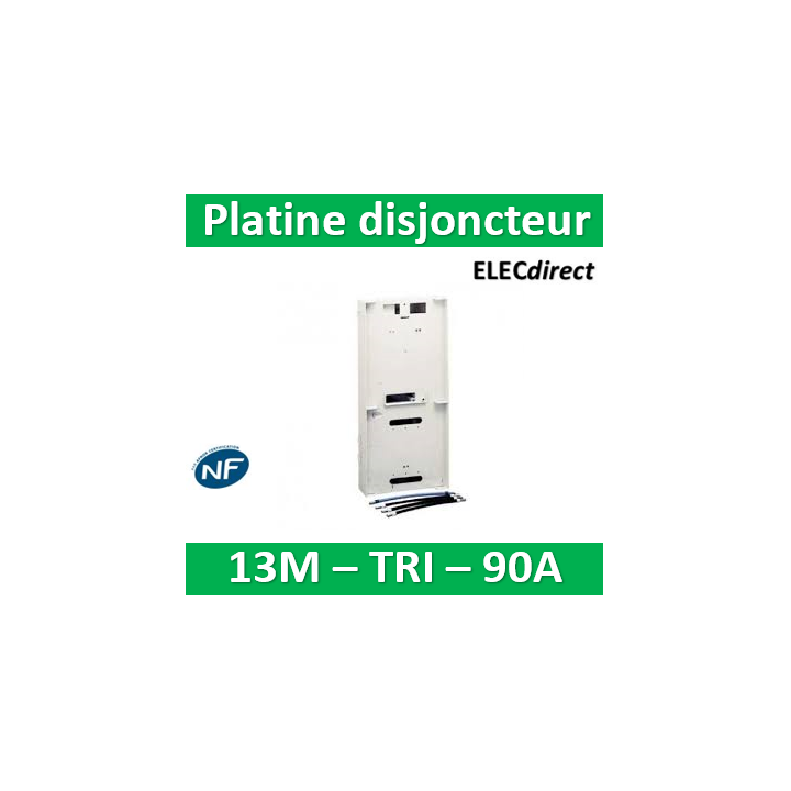 Schneider - R9H13215 - Platine pour Disjoncteur branchement + Compteur - TRI - 13M - 90A - R9H13215