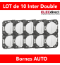 Legrand - Dooxie - LOT de 10 Double interrupteurs ou va-et-vient finition blanc - Réf : 600002x10